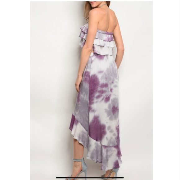 ❗️LAST CHANCE❗️Ruffled Boho Top & High Low Maxi Skirt Set NWT  l - Picture 7 of 10